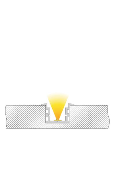 Profil - IP-Profil, T-hoch ET-05-15, 2m, Silber