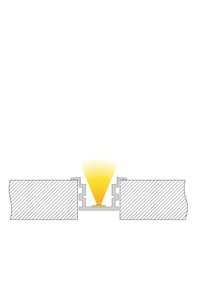 Profil - IP-Profil, T-hoch ET-05-15, 2m, Silber