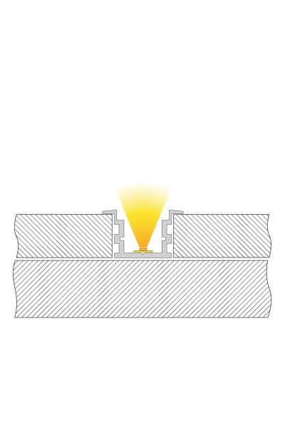 Profil - IP-Profil, T-hoch ET-05-15, 2m, Silber