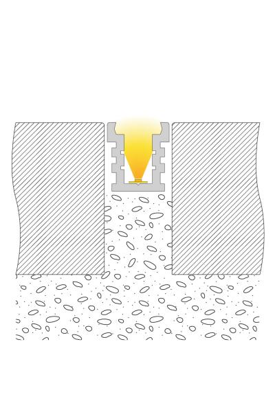 Profil - IP-Profil, U-hoch, befahrbar EU-01-12, 2m, Silber
