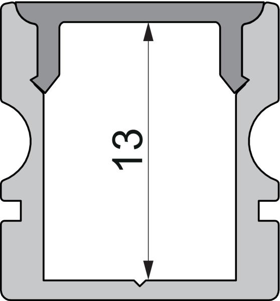 Profil Endkappe - Endkappe P-AU-02-08 Set 2 Stk, Schwarz