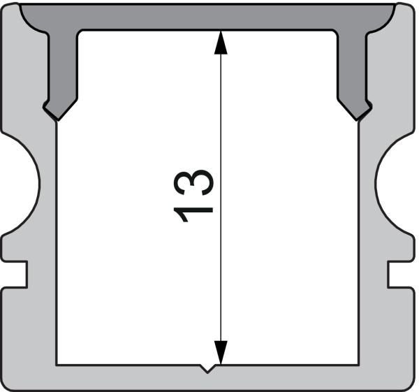 Profil Endkappe - Endkappe P-AU-02-10 Set 2 Stk, Schwarz
