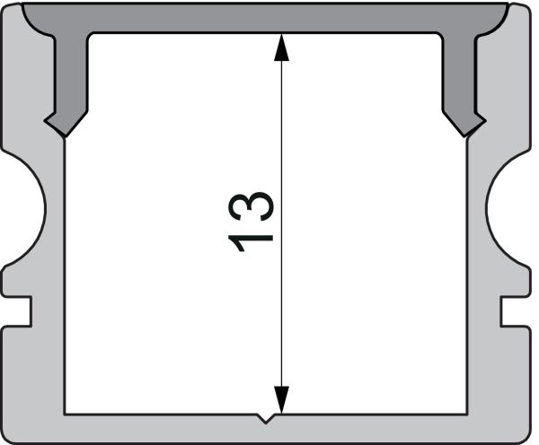 Profil Endkappe - Endkappe P-AU-02-12 Set 2 Stk, Weiß