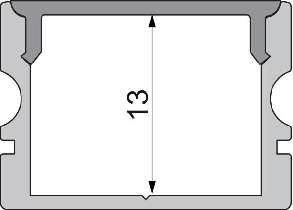 Profil Endkappe - Endkappe P-AU-02-15 Set 2 Stk, Grau