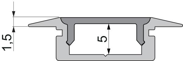Profil Endkappe - Endkappe P-ET-01-10 Set 2 Stk, Schwarz