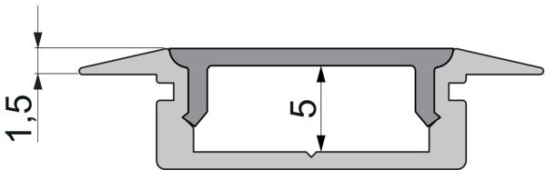 Profil Endkappe - Endkappe P-ET-01-12 Set 2 Stk, Schwarz