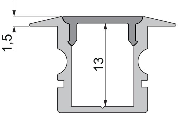 Profil Endkappe - Endkappe P-ET-02-08 Set 2 Stk, Grau