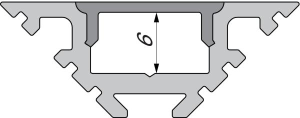 Profil Endkappe - Endkappe P-AV-01-10 Set 2 Stk, Grau