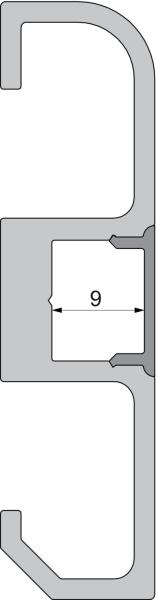 Profil Endkappe - Endkappe P-AM-02-10 Set 2 Stk, Grau