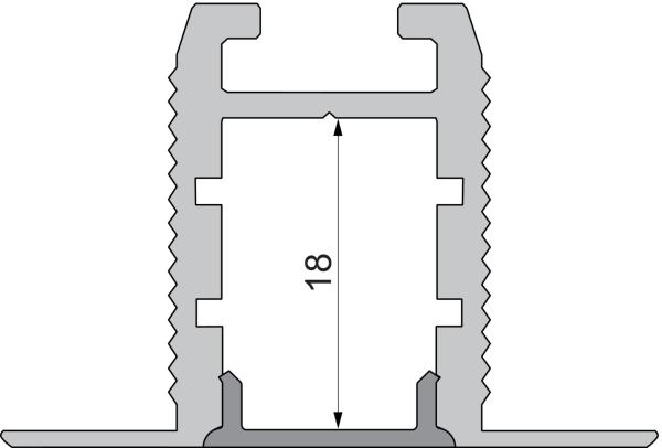Profil Endkappe - Endkappe P-ET-03-10 Set 2 Stk, Grau