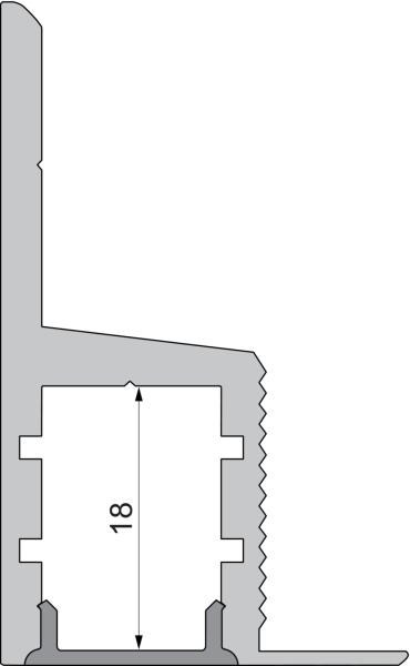 Profil Endkappe - Endkappe P-EL-03-10 Set 2 Stk, Grau
