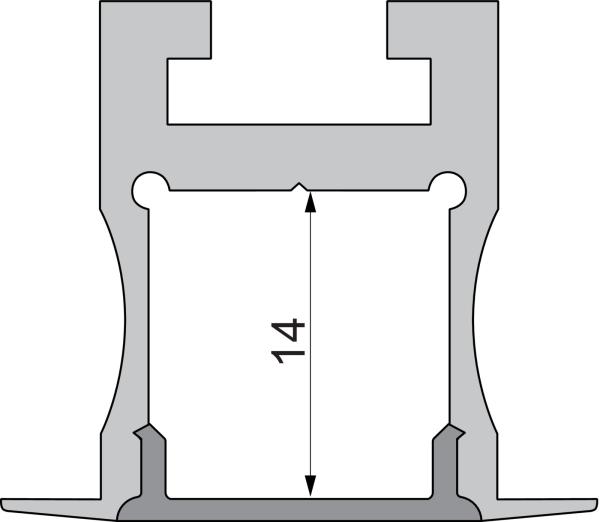Profil Endkappe - Endkappe P-ET-04-12 Set 2 Stk, Silber
