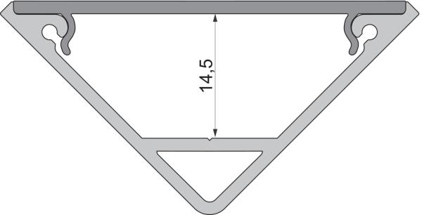Profil Endkappe - Endkappe P-AV-05-15 Set 2 Stk, Silber