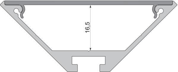 Profil Endkappe - Endkappe P-AV-05-25 Set 2 Stk, Silber