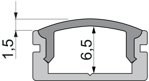 Profil Endkappe - Endkappe F-AU-01-10 Set 2 Stk, Grau