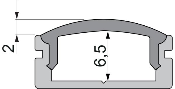 Profil Endkappe - Endkappe F-AU-01-12 Set 2 Stk, Schwarz