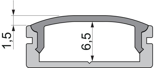 Profil Endkappe - Endkappe F-AU-01-15 Set 2 Stk, Schwarz