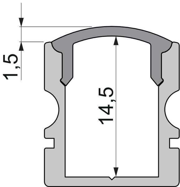 Profil Endkappe - Endkappe F-AU-02-08 Set 2 Stk, Schwarz