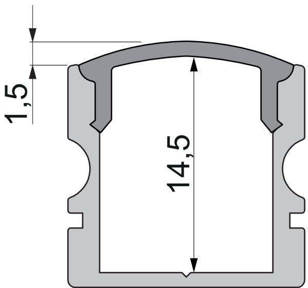 Profil Endkappe - Endkappe F-AU-02-10 Set 2 Stk, Schwarz
