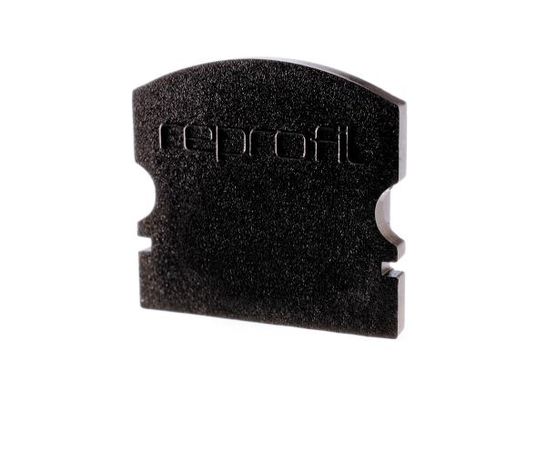 Profil Endkappe - Endkappe F-AU-02-12 Set 2 Stk, Schwarz