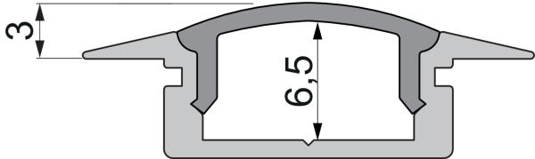 Profil Endkappe - Endkappe F-ET-01-10 Set 2 Stk, Schwarz