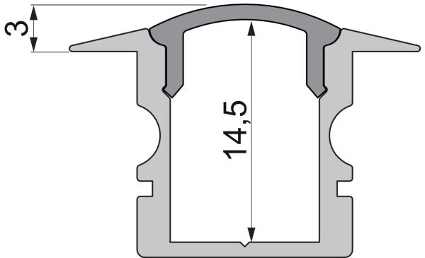 Profil Endkappe - Endkappe F-ET-02-08 Set 2 Stk, Schwarz