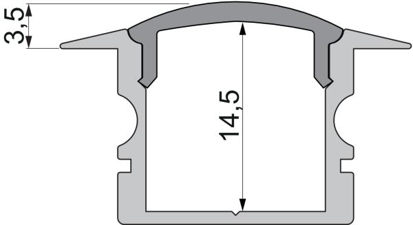 Profil Endkappe - Endkappe F-ET-02-12 Set 2 Stk, Schwarz