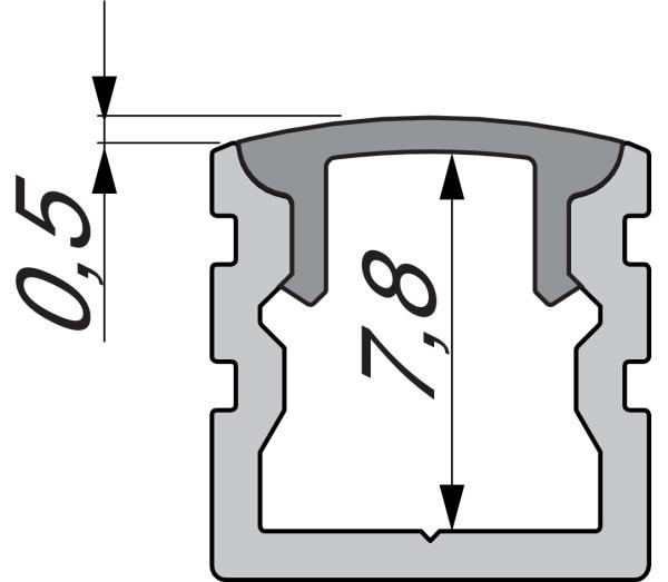 Profil Endkappe - Endkappe F-AU-02-05 Set 2 Stk, Weiß