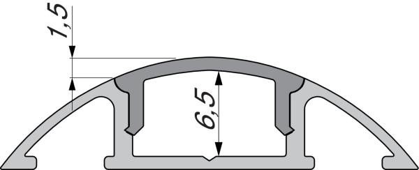 Profil Endkappe - Endkappe F-AM-01-10 Set 2 Stk, Schwarz