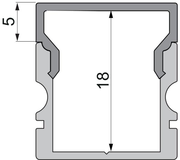 Profil Endkappe - Endkappe H-AU-02-12 Set 2 Stk, Schwarz