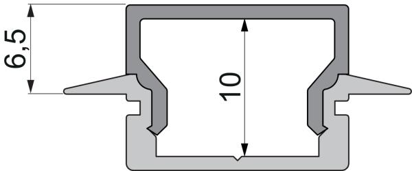 Profil Endkappe - Endkappe H-ET-01-10 Set 2 Stk, Schwarz
