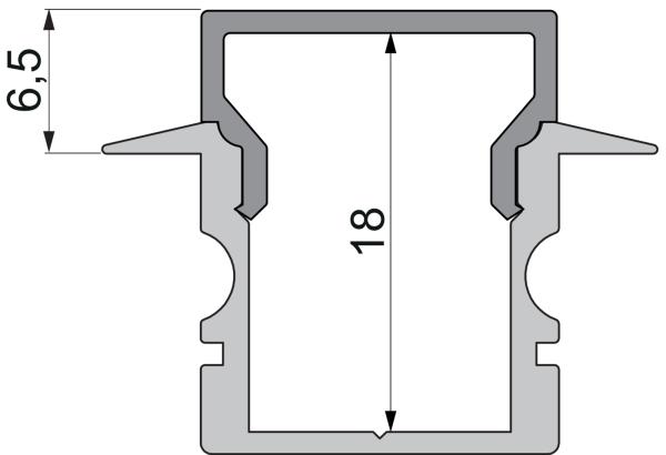 Profil Endkappe - Endkappe H-ET-02-10 Set 2 Stk, Schwarz