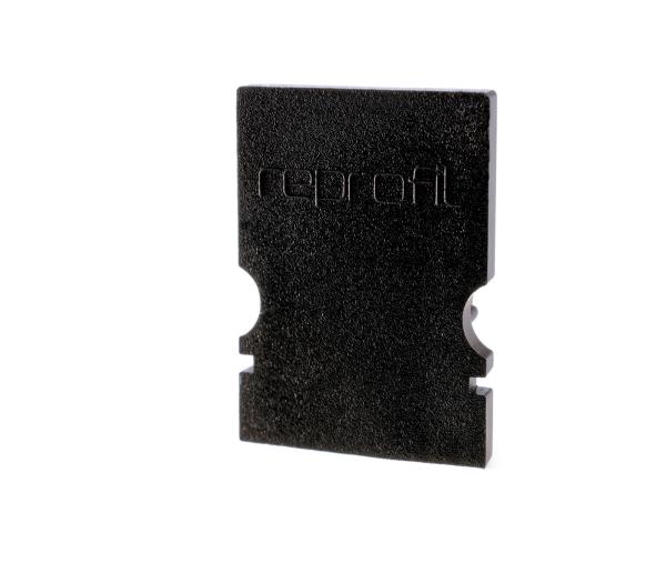 Profil Endkappe - Endkappe H-AU-02-08 Set 2 Stk, Schwarz