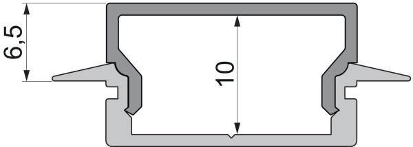 Profil Endkappe - Endkappe H-ET-01-15 Set 2 Stk, Grau