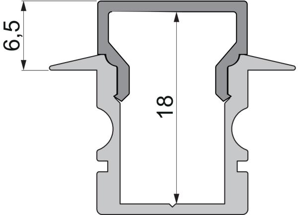 Profil Endkappe - Endkappe H-ET-02-08 Set 2 Stk, Schwarz