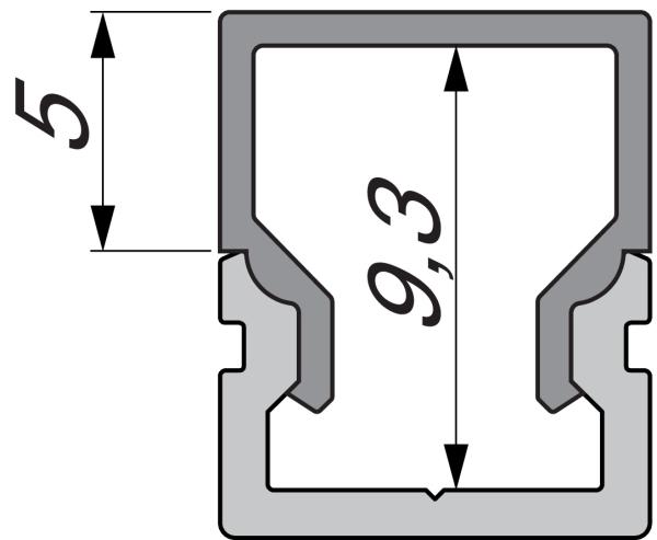 Profil Endkappe - Endkappe H-AU-01-05 Set 2 Stk, Schwarz