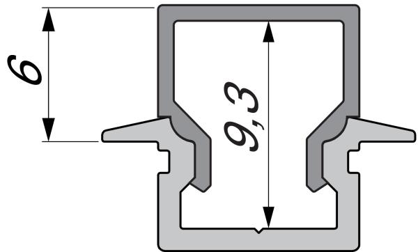 Profil Endkappe - Endkappe H-ET-01-05 Set 2 Stk, Grau