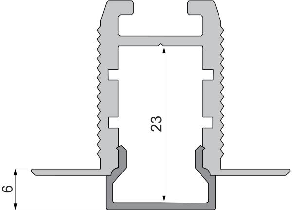 Profil Endkappe - Endkappe H-ET-03-10 Set 2 Stk, Grau