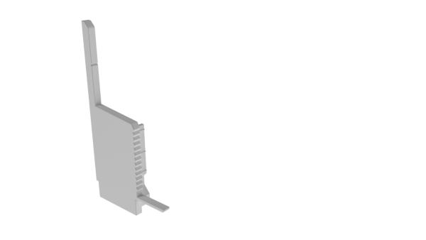 Profil Endkappe - Endkappe H-EL-03-10 Set 2 Stk, Weiß