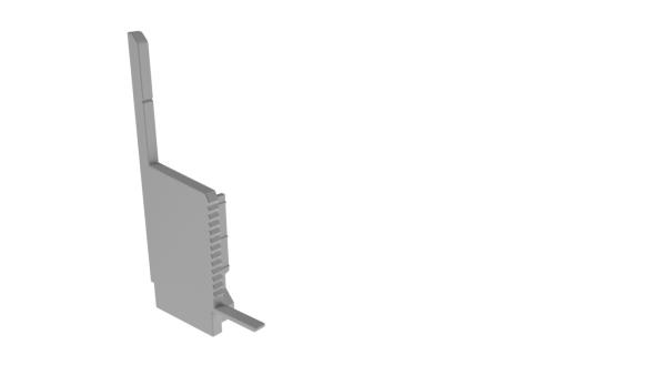 Profil Endkappe - Endkappe H-EL-03-10 Set 2 Stk, Grau