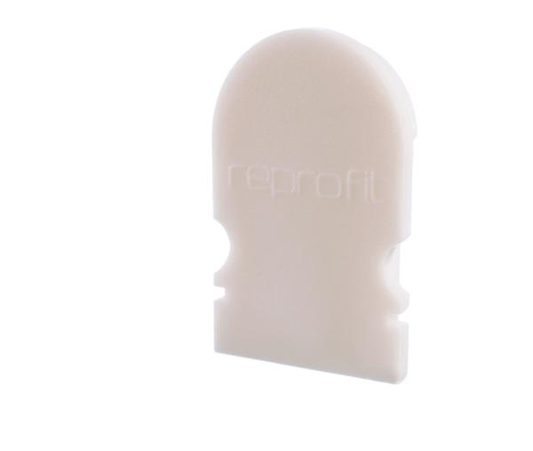 Profil Endkappe - Endkappe R-AU-02-08 Set 2 Stk, Weiß