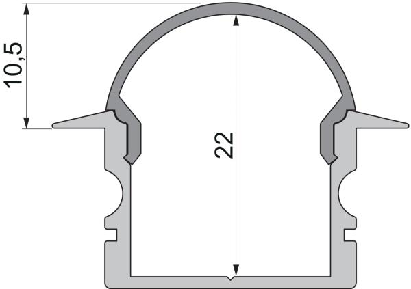 Profil Endkappe - Endkappe R-ET-02-15 Set 2 Stk, Weiß