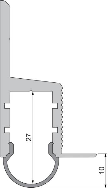 Profil Endkappe - Endkappe R-EL-03-10 Set 2 Stk, Weiß