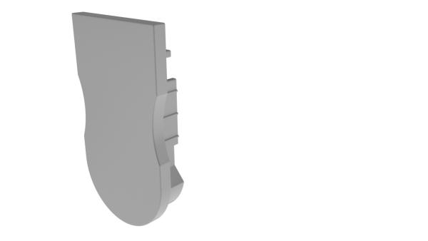 Profil Endkappe - Endkappe R-AU-03-12 Set 2 Stk, Grau