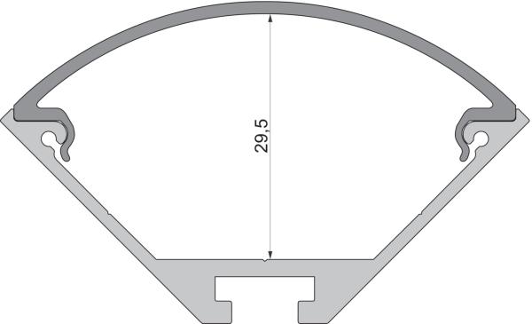 Profil Endkappe - Endkappe R-AV-05-25 Set 2 Stk, Silber