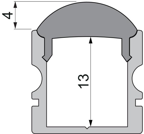 Profil Endkappe - Endkappe L-AU-02-10 Set 2 Stk, Schwarz