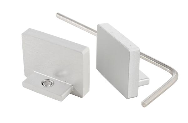 Profil Endkappe - Endkappe P-AU-10-12 Set 2 Stk, Silber