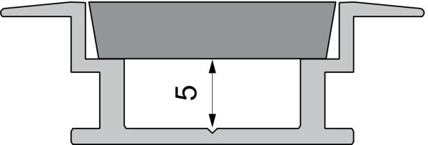 Profil Endkappe - Endkappe I-ET-05-12 Set 2 Stk, Grau