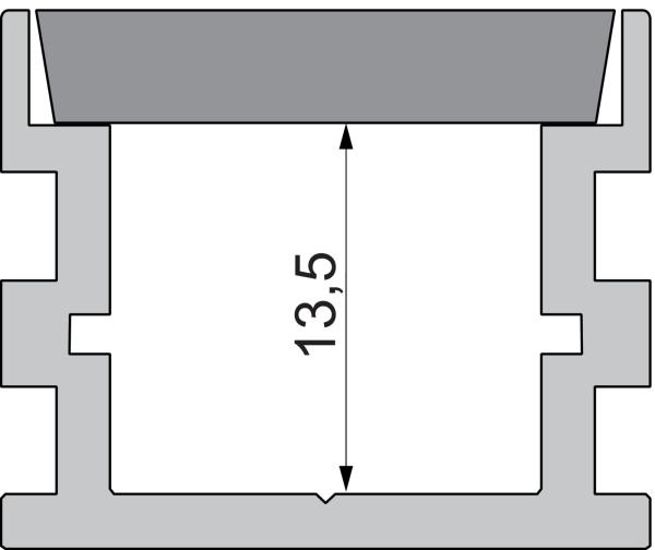 Profil Endkappe - Endkappe I-AU-05-15 Set 2 Stk, Grau