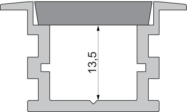 Profil Endkappe - Endkappe I-ET-05-15 Set 2 Stk, Grau